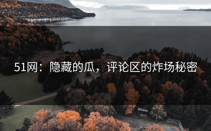 51网：隐藏的瓜，评论区的炸场秘密